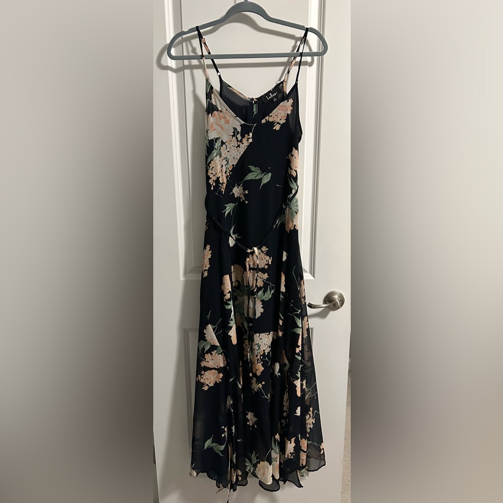 Lulu's Black Floral Dress